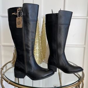 Born Fannar Wide Calf leather Knee High Boot 6.5
